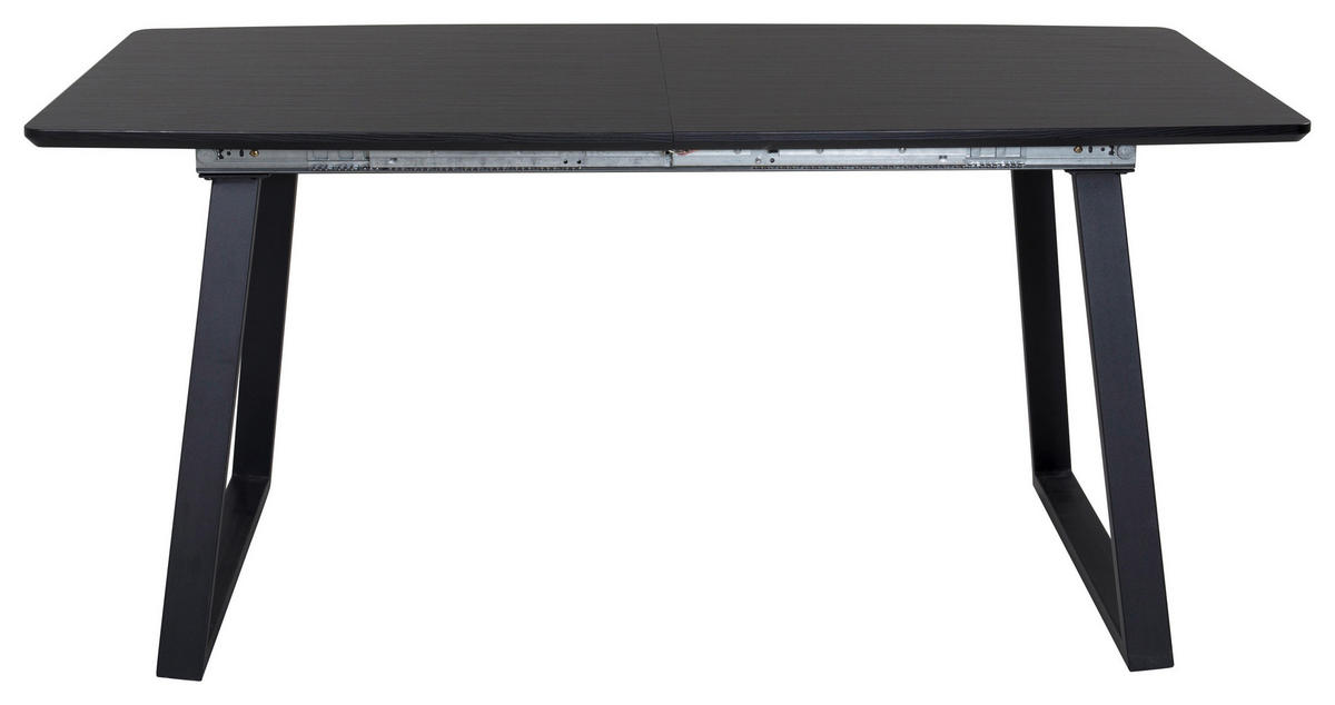 ESSTISCH furniert rechteckig Schwarz  - Schwarz, Design, Holz/Holzwerkstoff (160-200/85/75cm) - Livetastic