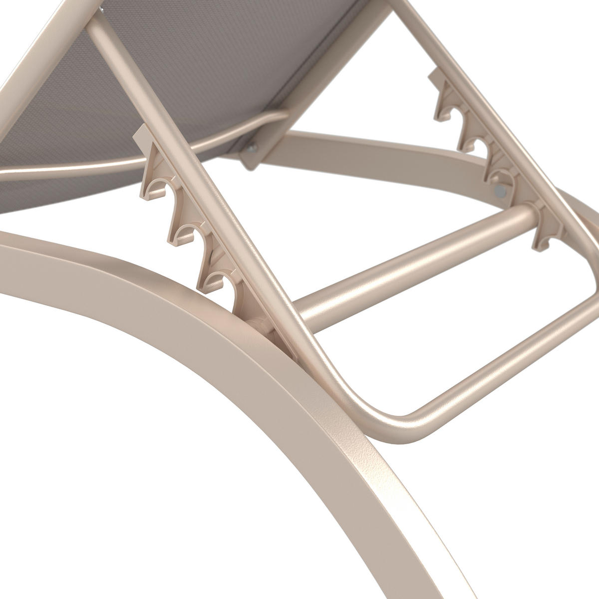 SONNENLIEGE 198/34/87/62 cm  - Creme, MODERN, Textil/Metall (198/34/87/62cm) - Ambia Garden