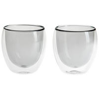 KAFFEEGLAS  - Grau, KONVENTIONELL, Glas (8,8/8,9cm) - Novel