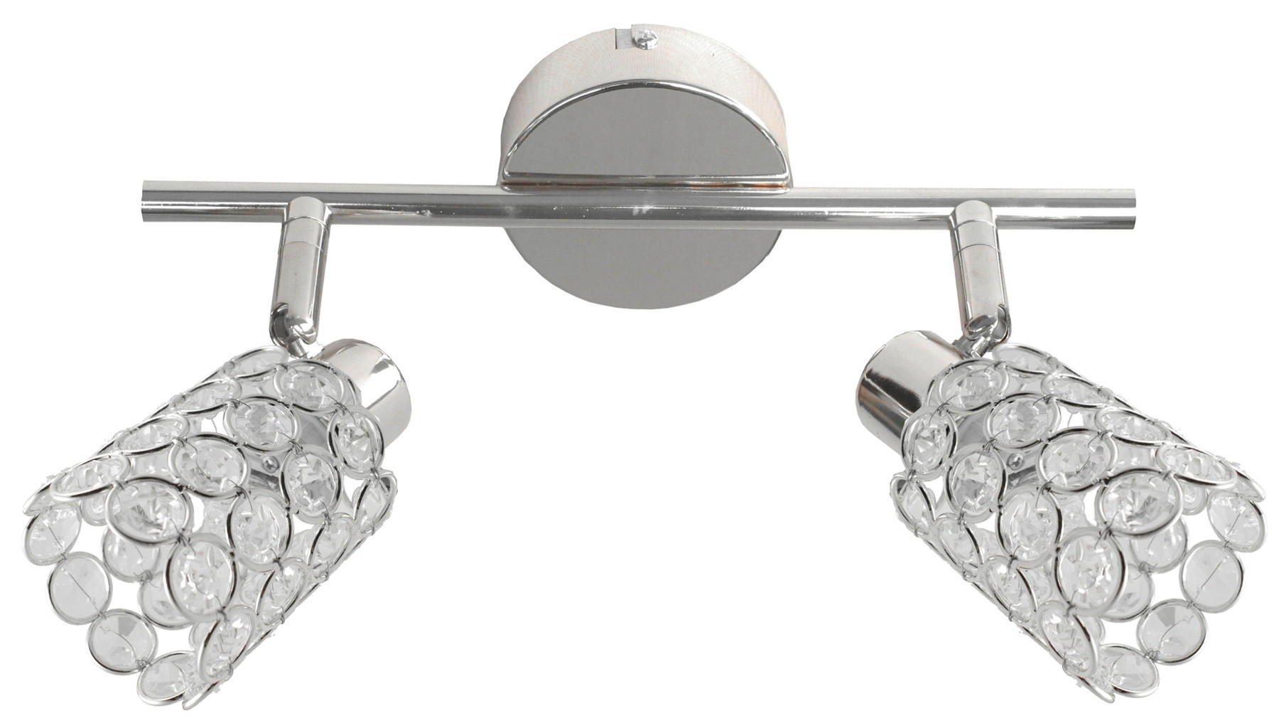 SPOTLIGHT York   - kromfärg/transparent, Klassisk, metall/glas (37/8cm)