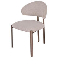 STUHL Webstoff Champagner, Beige  - Champagner/Beige, MODERN, Textil/Metall (55/81/57cm) - MID.YOU