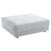 HOCKER in Textil Hellgrau  - Hellgrau/Schwarz, Design, Kunststoff/Textil (105/38/117cm) - home24