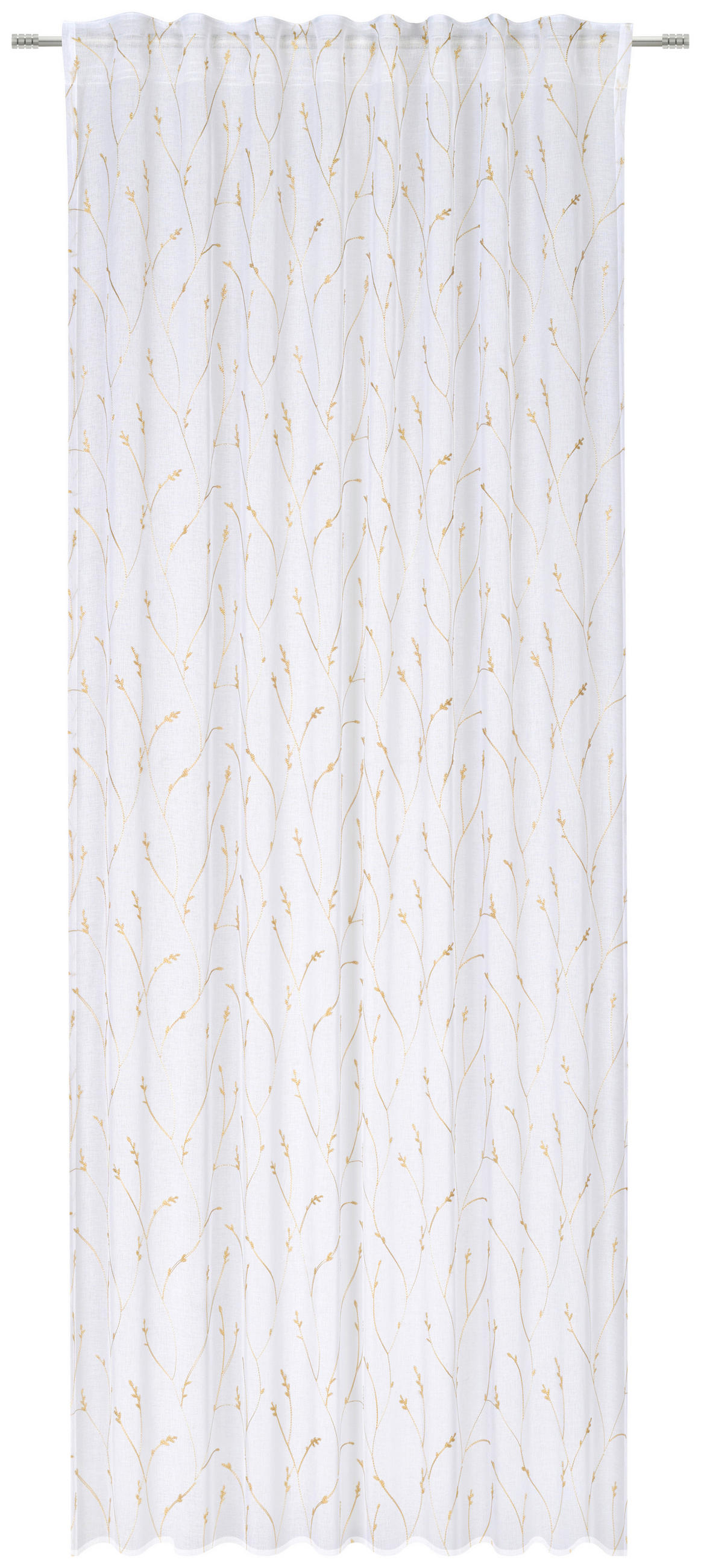 FERTIGVORHANG transparent  - Creme, KONVENTIONELL, Textil (135/245cm) - Esposa