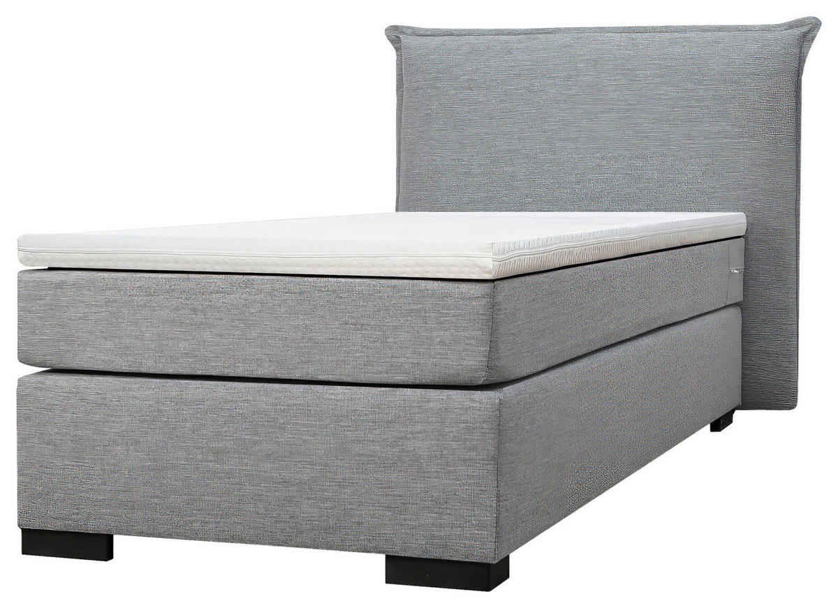 BOXSPRINGBETT 90/200 cm  in Anthrazit, Grau, Beige, Ecru  - Ecru/Anthrazit, MODERN, Karton/Holz (90/200cm) - MID.YOU