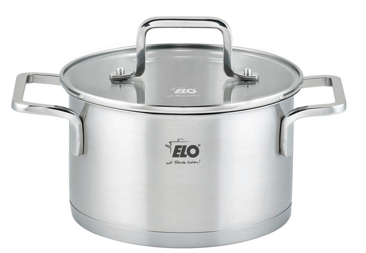 HRNIEC NA MÄSO,  20 cm  - priehľadné/strieborná, Basics, kov/sklo (20cm) - ELO