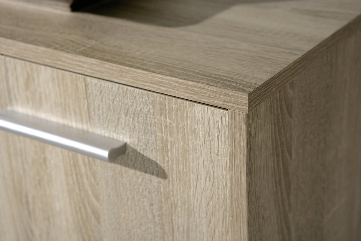 HIGHBOARD  in 77/115/30 cm  - Alufarben/Weiß, Basics, Holzwerkstoff/Kunststoff (77/115/30cm) - MID.YOU