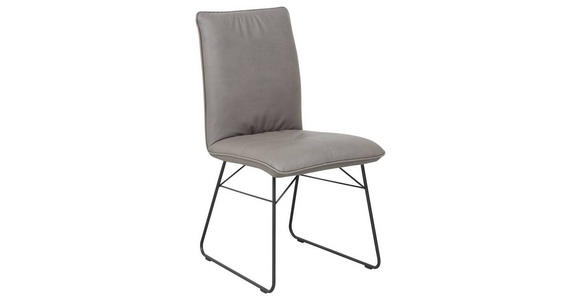 STUHL - Schwarz/Grau, Design, Textil/Metall (46/91/60cm) - Dieter Knoll