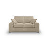 2-SITZER-SOFA Flachgewebe Beige  - Beige/Schwarz, Basics, Holz/Textil (182/93cm) - MID.YOU