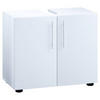 WASCHBECKENUNTERSCHRANK 60,2/50,7/29,6 cm  - Weiss/Schwarz, Modern, Holzwerkstoff/Kunststoff (60,2/50,7/29,6cm) - MID.YOU