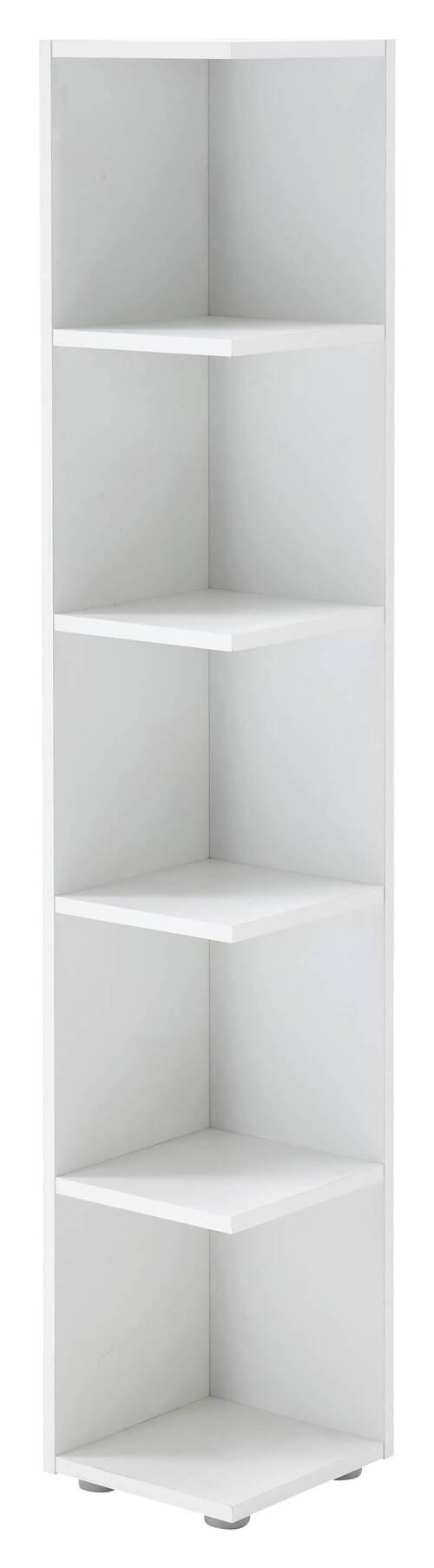 HÖRNHYLLA i 24/142/26 cm vit  - vit/grå, Basics, trämaterial/plast (24/142/26cm) - MID.YOU