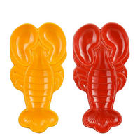 TANJUR DEKORATIVNI  - narančasta/crvena, Basics, keramika (28/15/3.5cm)