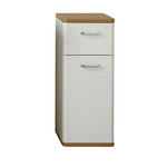 UNTERSCHRANK 30/72/33 cm   - Chromfarben/Eichefarben, KONVENTIONELL, Glas/Holzwerkstoff (30/72/33cm) - Xora