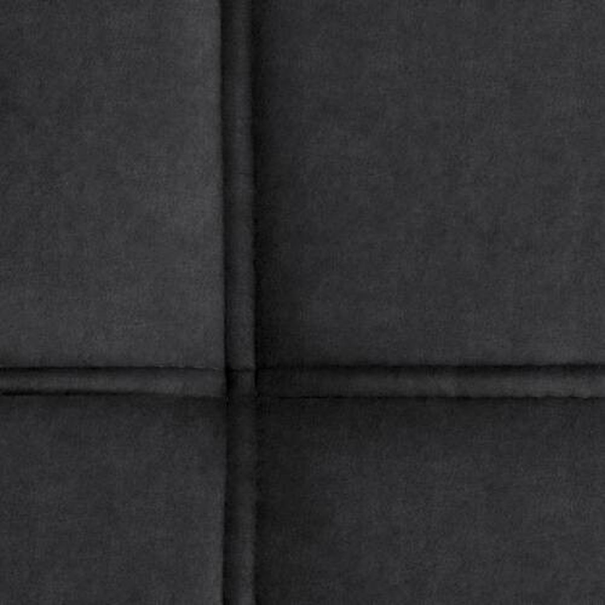 ECKSOFA in Velours Graphitfarben  - Schwarz/Graphitfarben, Design, Textil/Metall (261/191cm) - Stylife