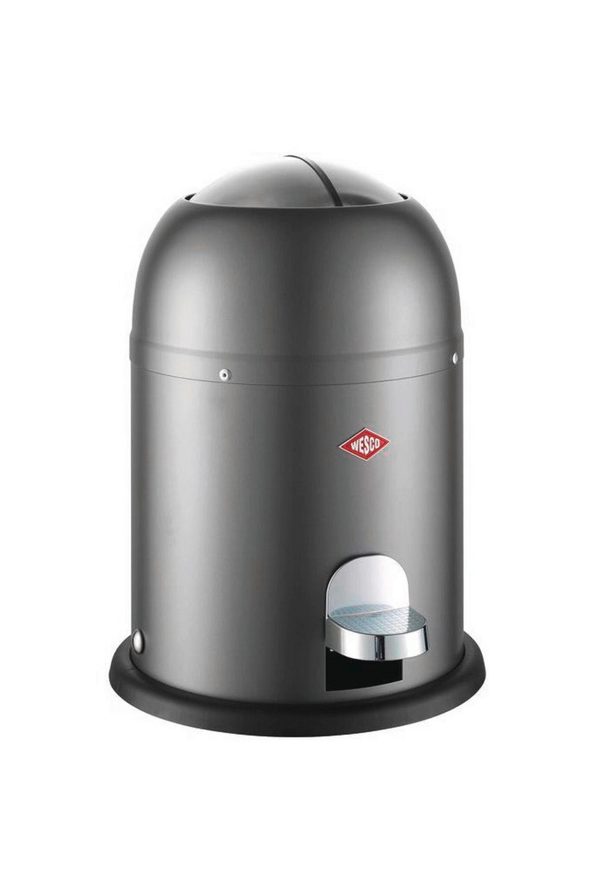 ABFALLSAMMLER MINI MASTER 6 L  - Graphitfarben/Schwarz, KONVENTIONELL, Kunststoff/Metall (26,4/36cm) - Wesco