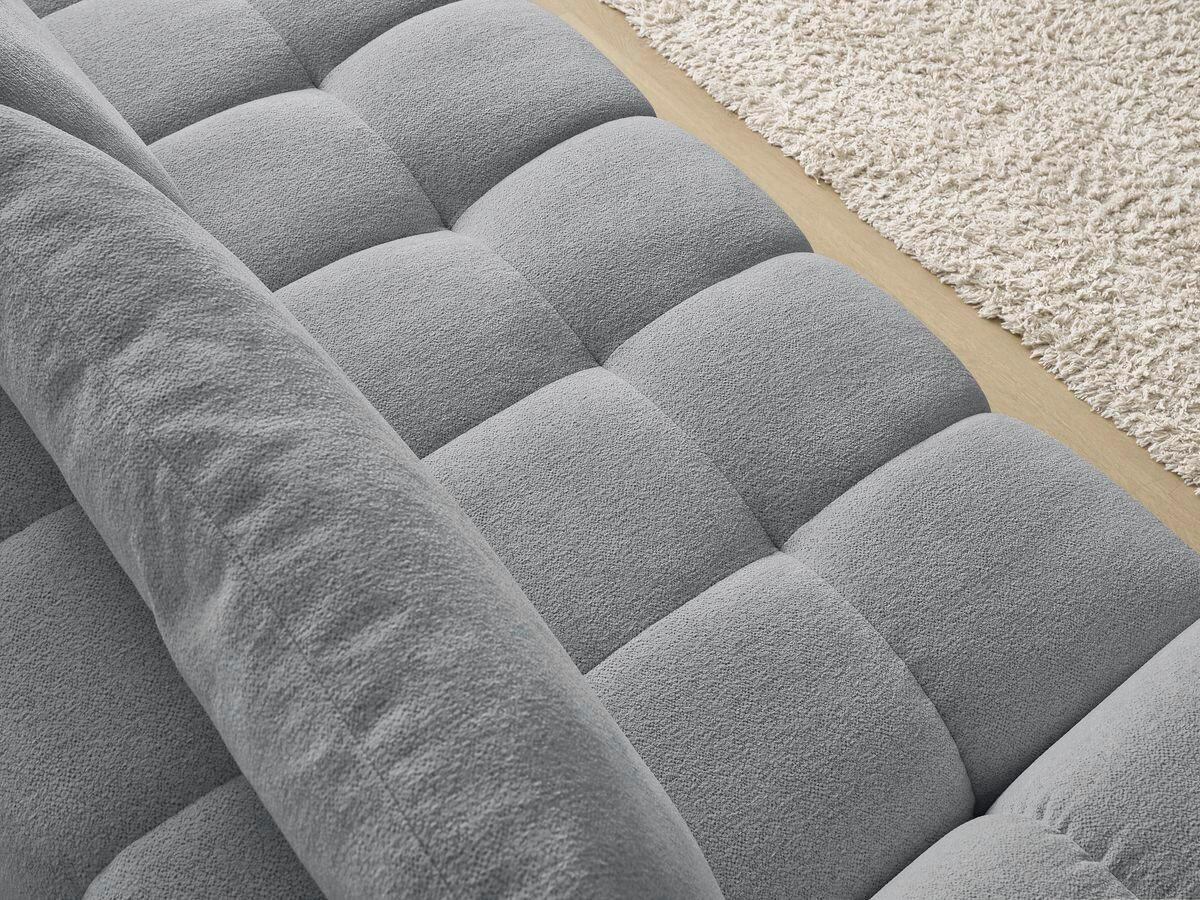 3-SITZER-SOFA EVEREST Flachgewebe Dunkelgrau  - Dunkelgrau/Schwarz, MODERN, Kunststoff/Textil (278/90/115cm)