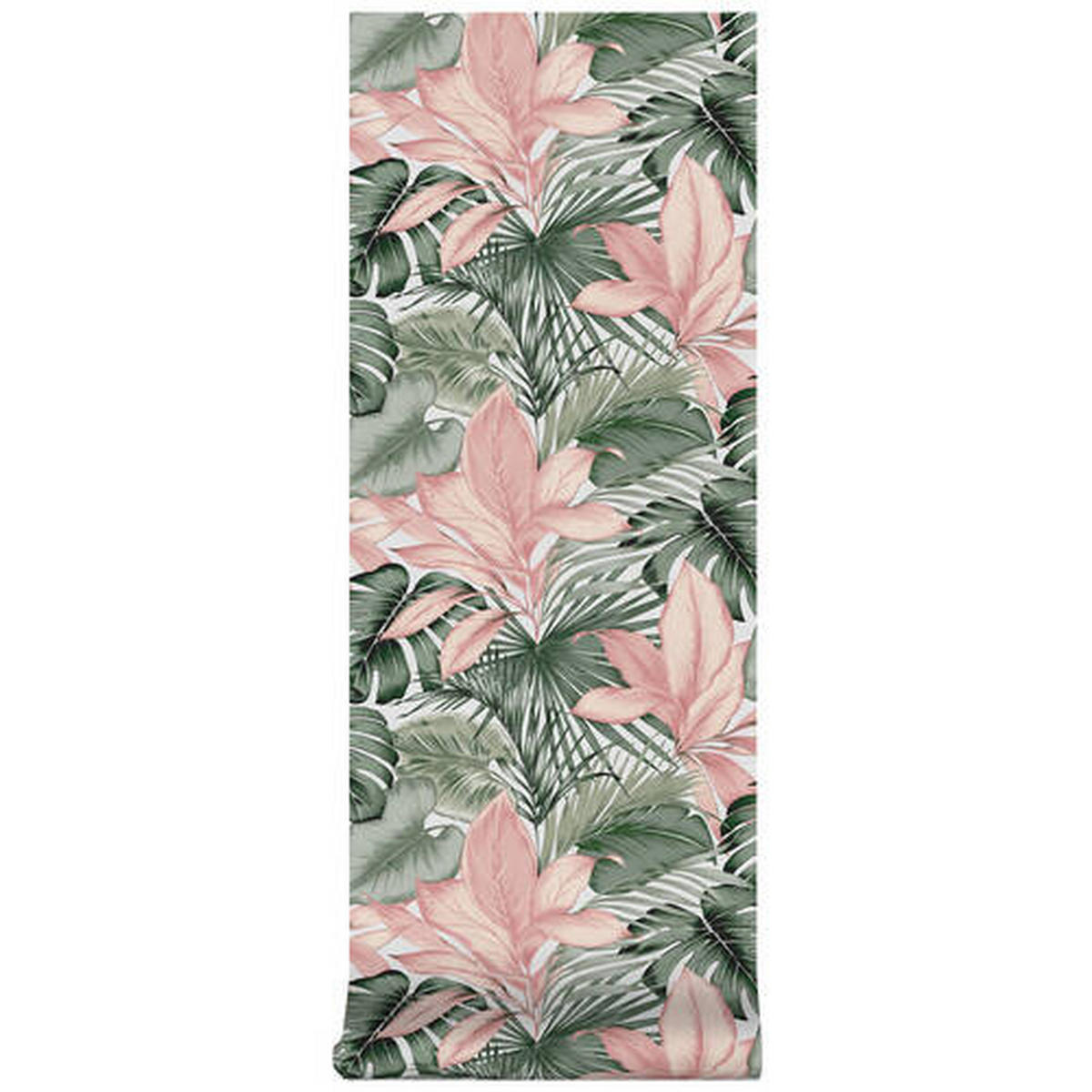 NON WOVEN-TAPET 52/1000 cm  - vit/pink, Basics, papper/plast (52/1000cm)