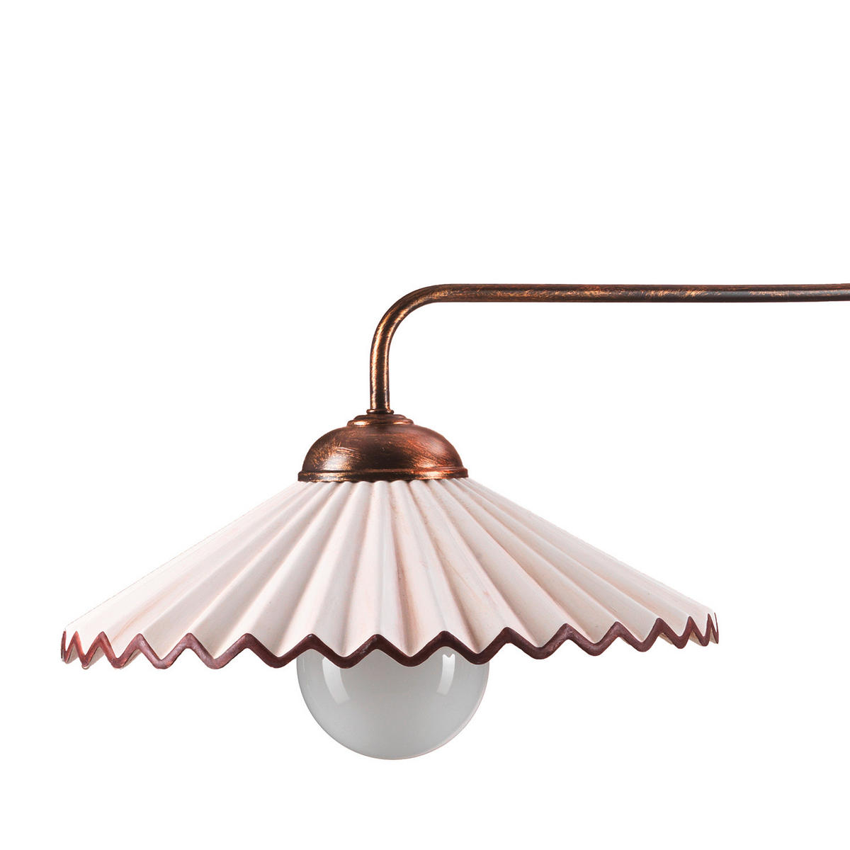 KRONLEUCHTER 100/32/115 cm   - Bernsteinfarben/Bronzefarben, KONVENTIONELL, Keramik/Metall (100/32/115cm)