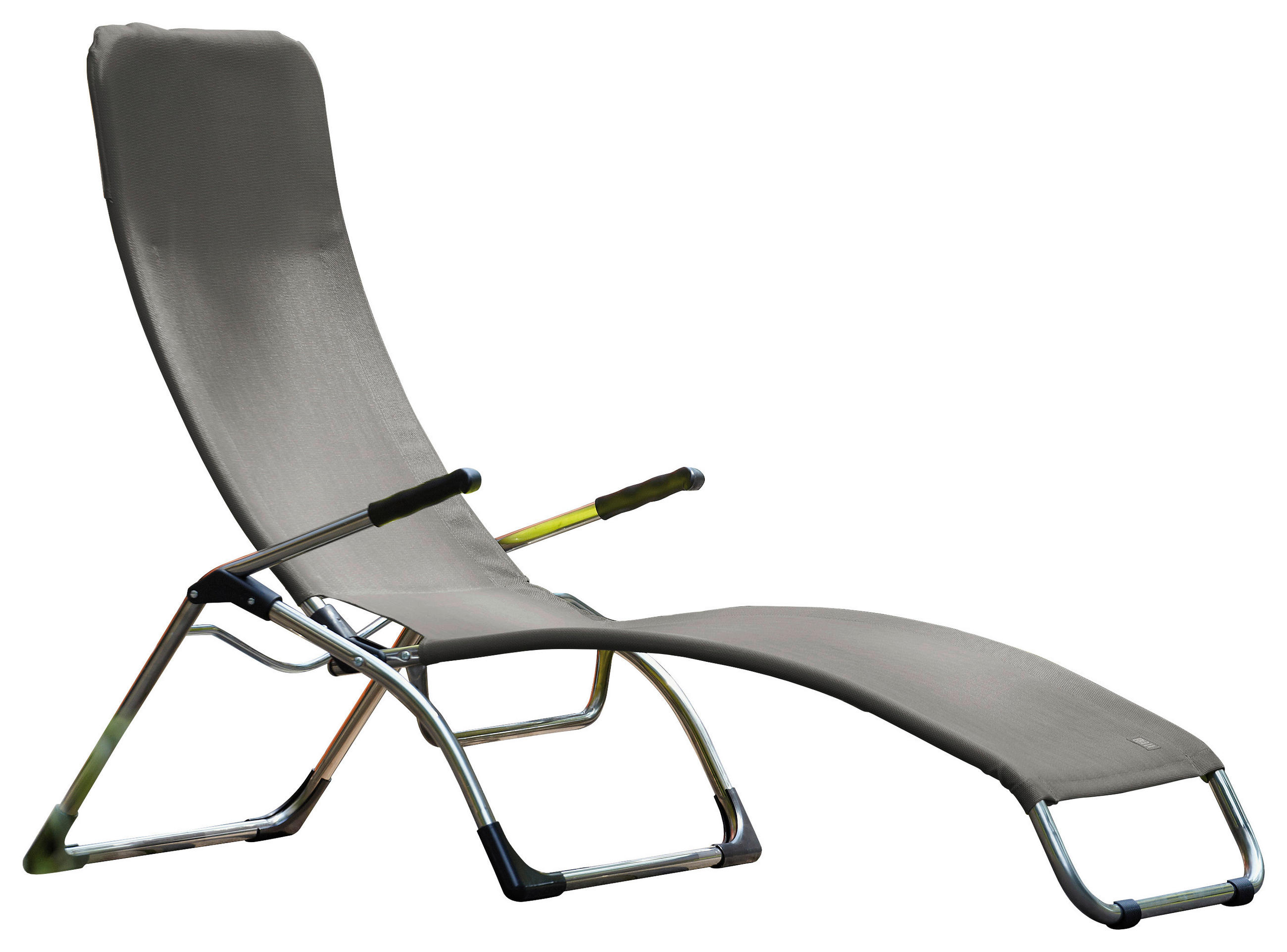 BÄDERLIEGE 63/107/142 cm  - Silberfarben/Grau, Design, Textil/Metall (63/107/142cm) - FIAM