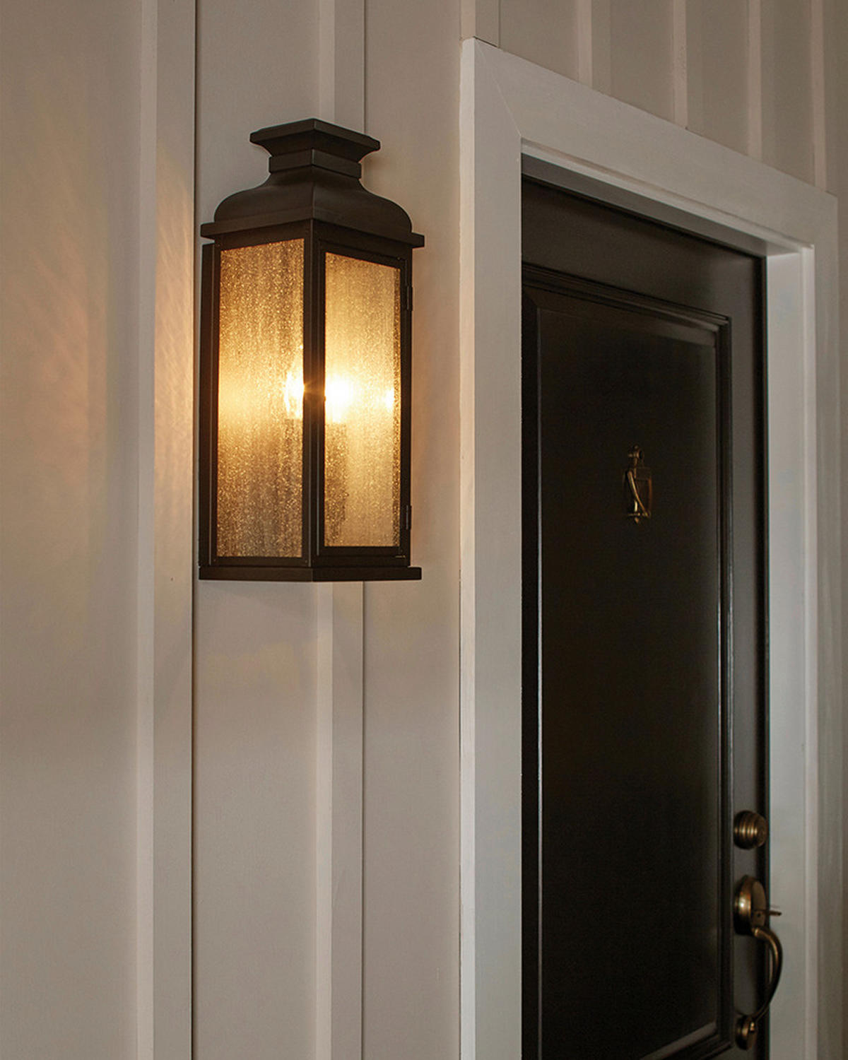 AUßENWANDLEUCHTE 17,8/15,5/46 cm   - Kupferfarben, KONVENTIONELL, Glas/Metall (17,8/15,5/46cm) - Elstead Lighting