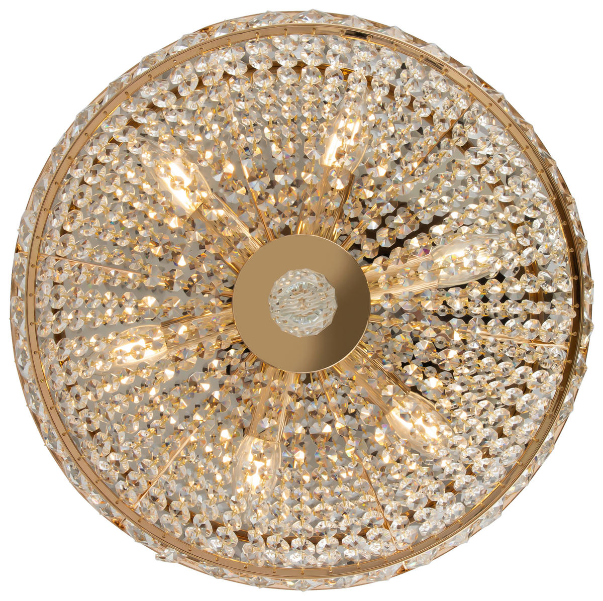 LUSTRE  43,5/23,5/43,5 cm   - Goldfarben, Trend, Glas/Metall (43,5/23,5/43,5cm) - MAYTONI