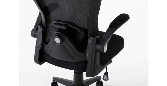 DREHSTUHL Netzbespannung Schwarz  - Schwarz, Design, Kunststoff/Textil (59/118-128/64cm) - Carryhome