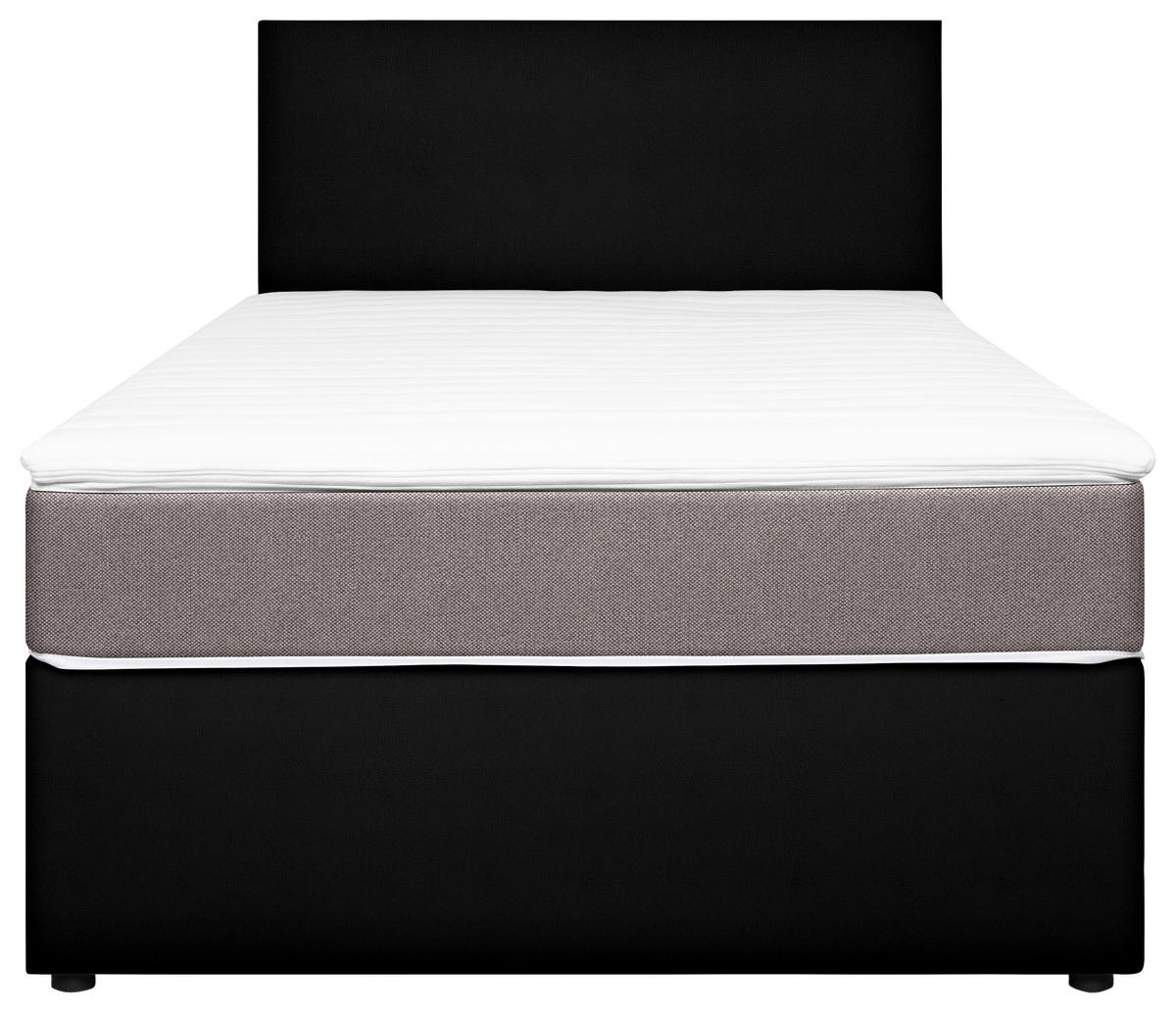 BOXBETT 120/200 cm  in Schwarz, Hellbraun  - Hellbraun/Schwarz, Konventionell, Holz/Holzwerkstoff (120/200cm) - MID.YOU