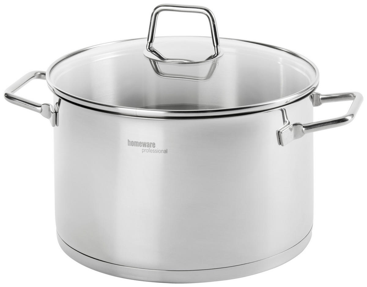 ŠERPA ZA MESO Perfect Cooking  5,5 l  - prozirna/boja nerđajućeg čelika, Osnovno, staklo/metal (24/13,5cm) - Homeware Profession.