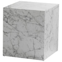 Măsuță De Cafea din material pe bază de lemn, 40/40/45 cm - alb lucios intens, Lifestyle, material pe bază de lemn (40/40/45cm) - Livetastic