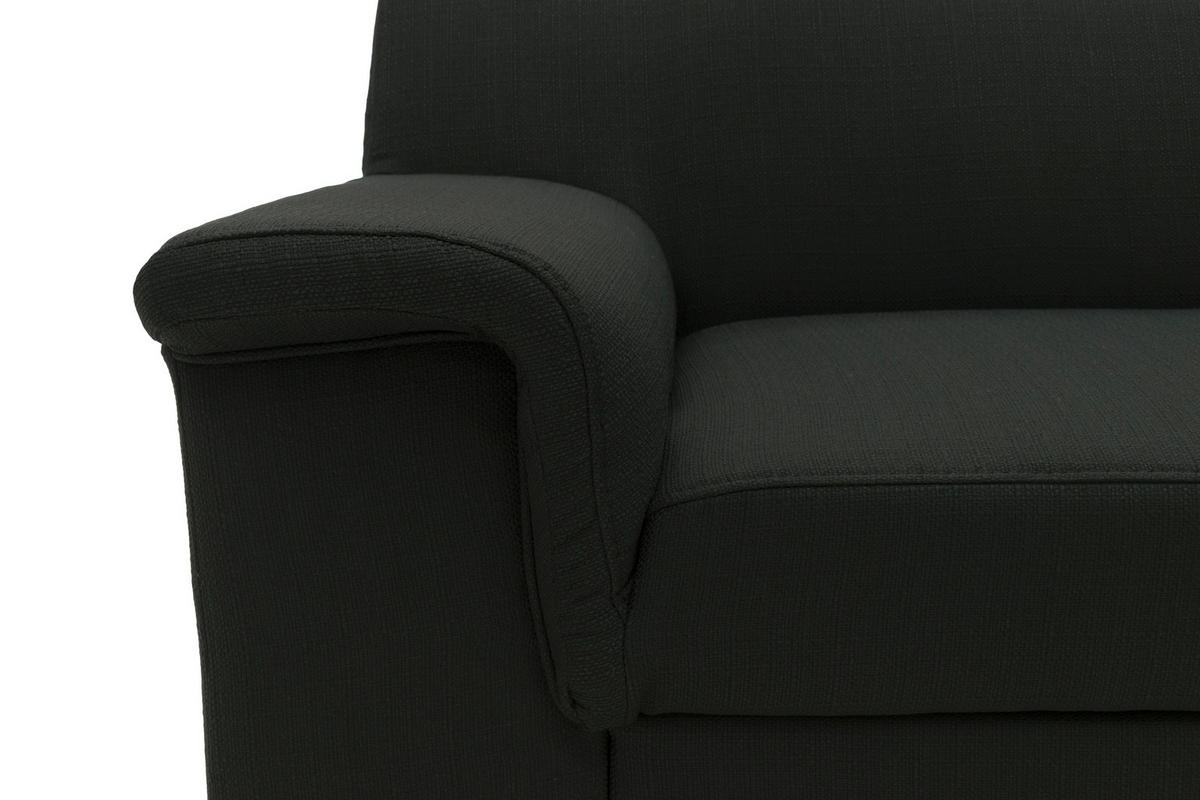 CloseUp von MID.YOU ECKSOFA Schwarz Webstoff.