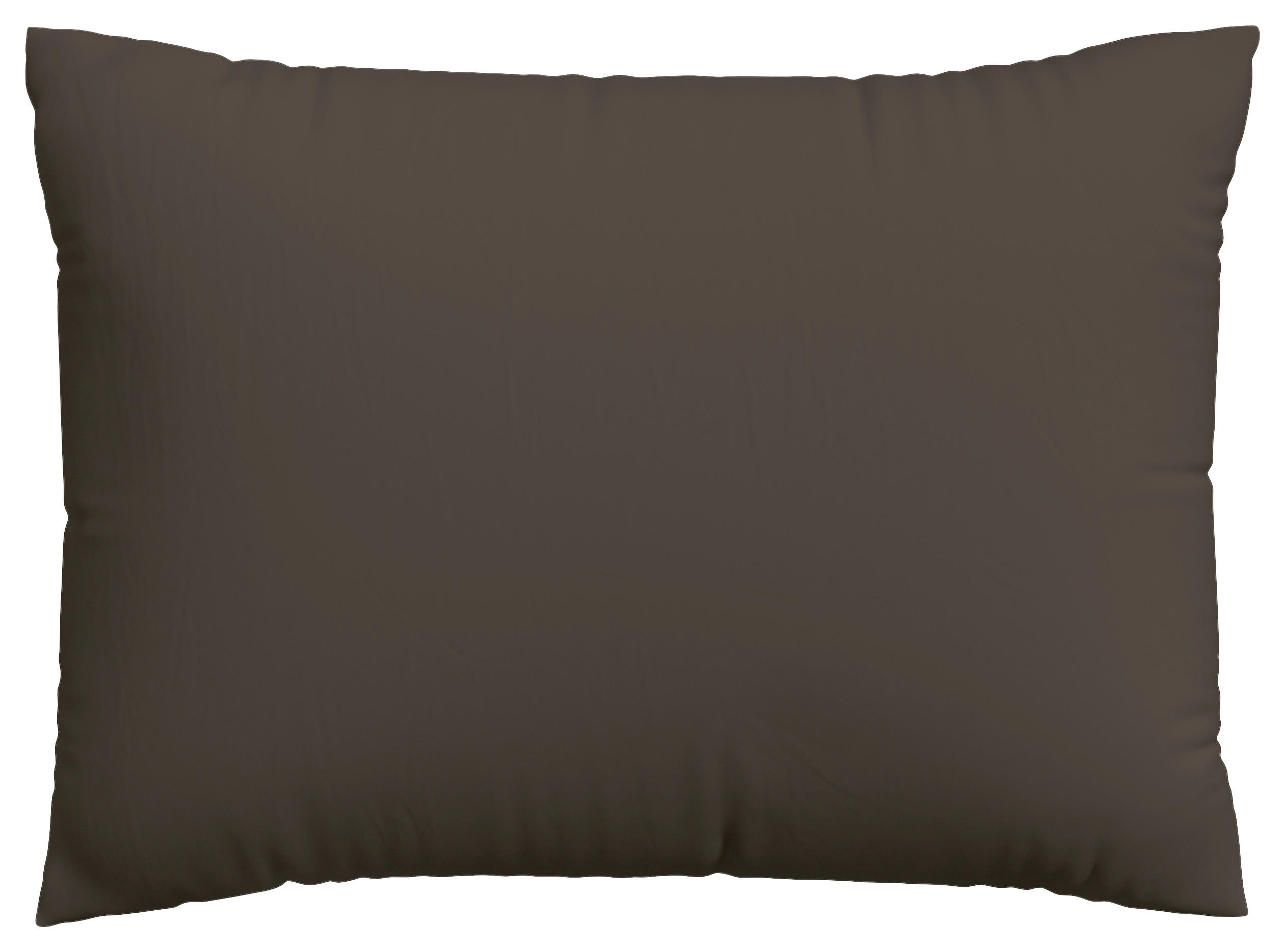 KOPFPOLSTERBEZUG KNITTED JERSEY 60/80 cm  - Dunkelbraun, Basics, Textil (60/80cm) - Schlafgut
