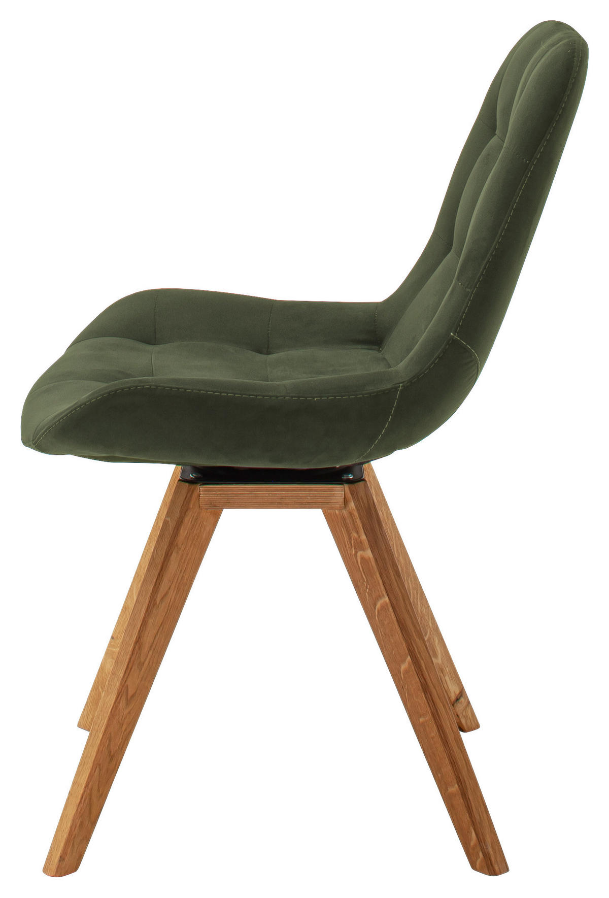 STUHL Flachgewebe Olivgrün  - Olivgrün, KONVENTIONELL, Holz/Textil (56/84/63cm) - Carryhome
