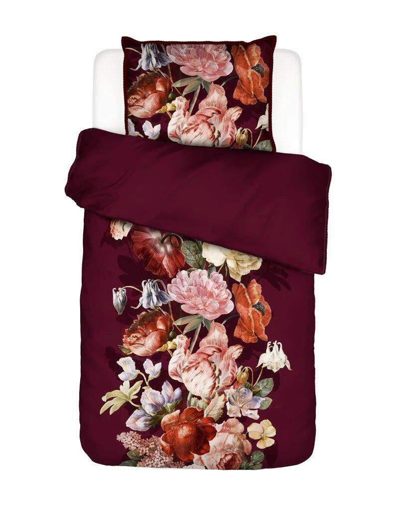 WENDEBETTWÄSCHE 2-teilig Anneclaire Satin  - Weinrot, Trend, Textil (155/220cm) - Essenza