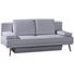 SCHLAFSOFA - Hellgrau, Design, Holz/Textil (200/90/97cm) - Novel SCHLAFSOFA - Hellgrau, Design, Holz/Textil (200/90/97cm) - Novel