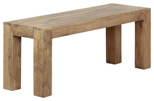 SITZBANK 120/45/35 cm Akaziefarben Akazie massiv  - Akaziefarben, MODERN, Holz (120/45/35cm) - MID.YOU