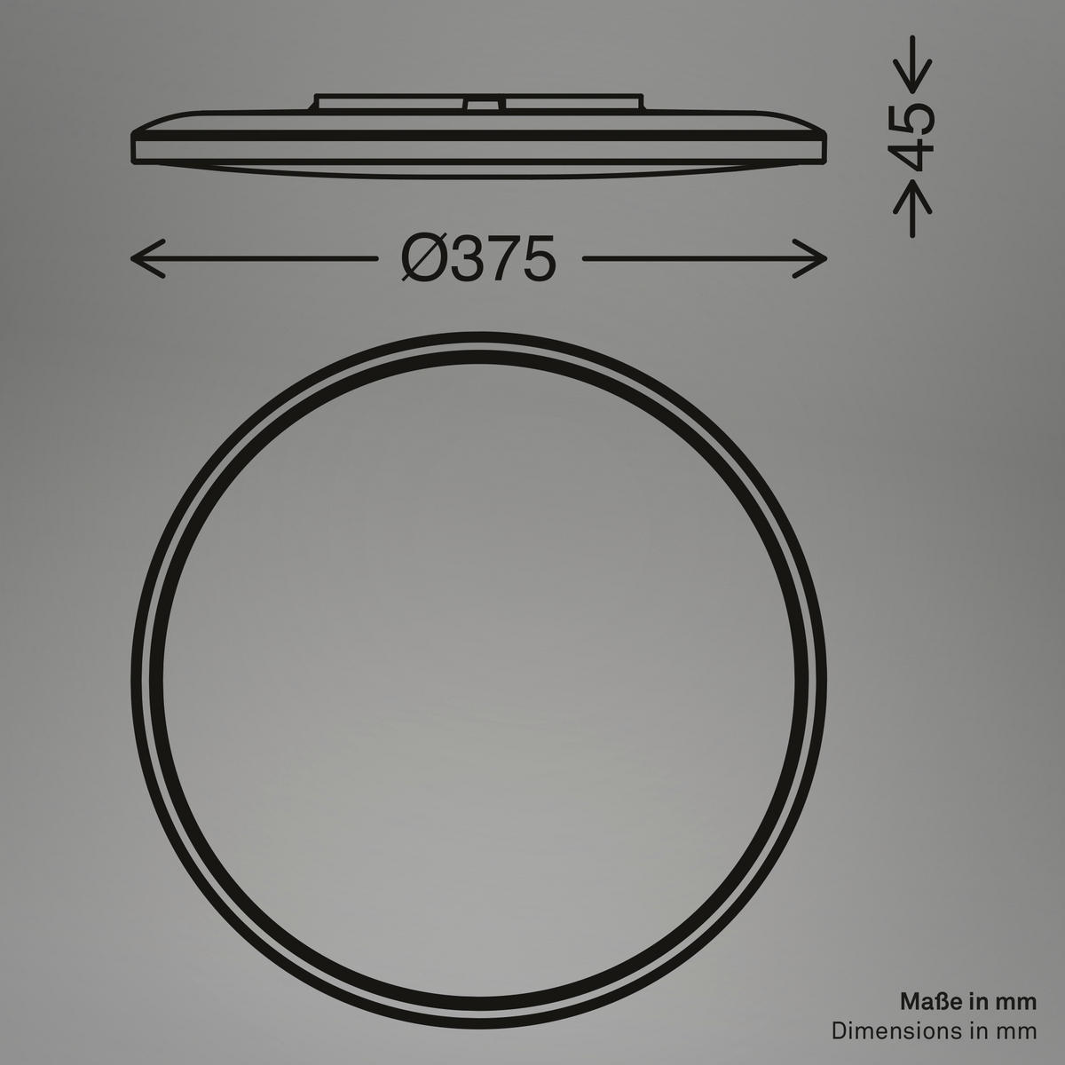 LED-PANEEL  - Mokka, Basics, Kunststoff (37,5/4,5cm)
