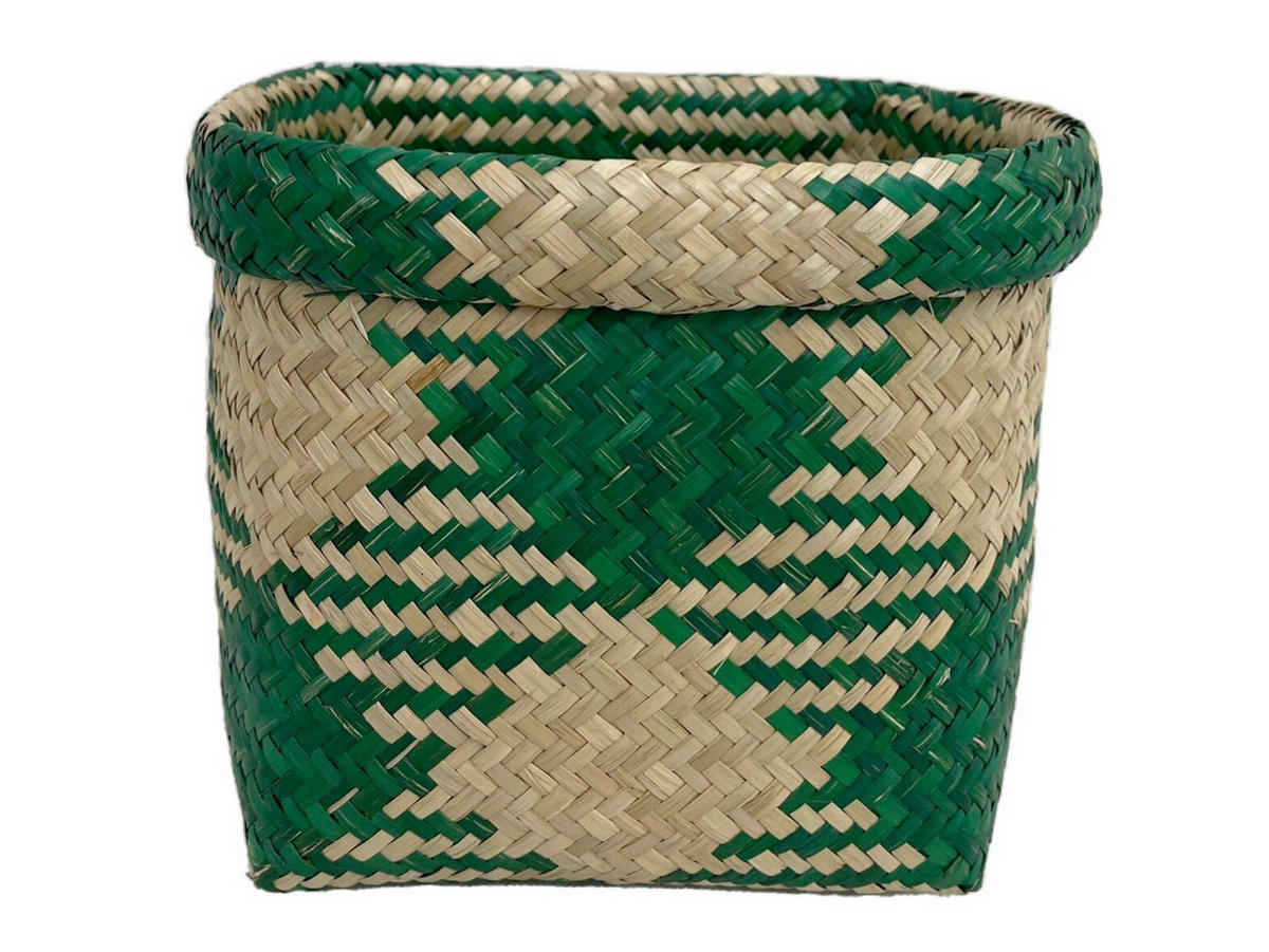 REGALKORB  24/18 cm - Naturfarben/Grün, Trend, Naturmaterialien (24/18cm) - Landscape