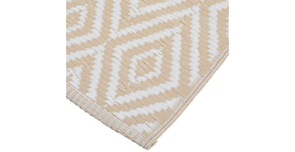 OUTDOORTEPPICH 90/150 cm Ibiza  - Beige/Weiß, Trend, Textil (90/150cm) - Boxxx