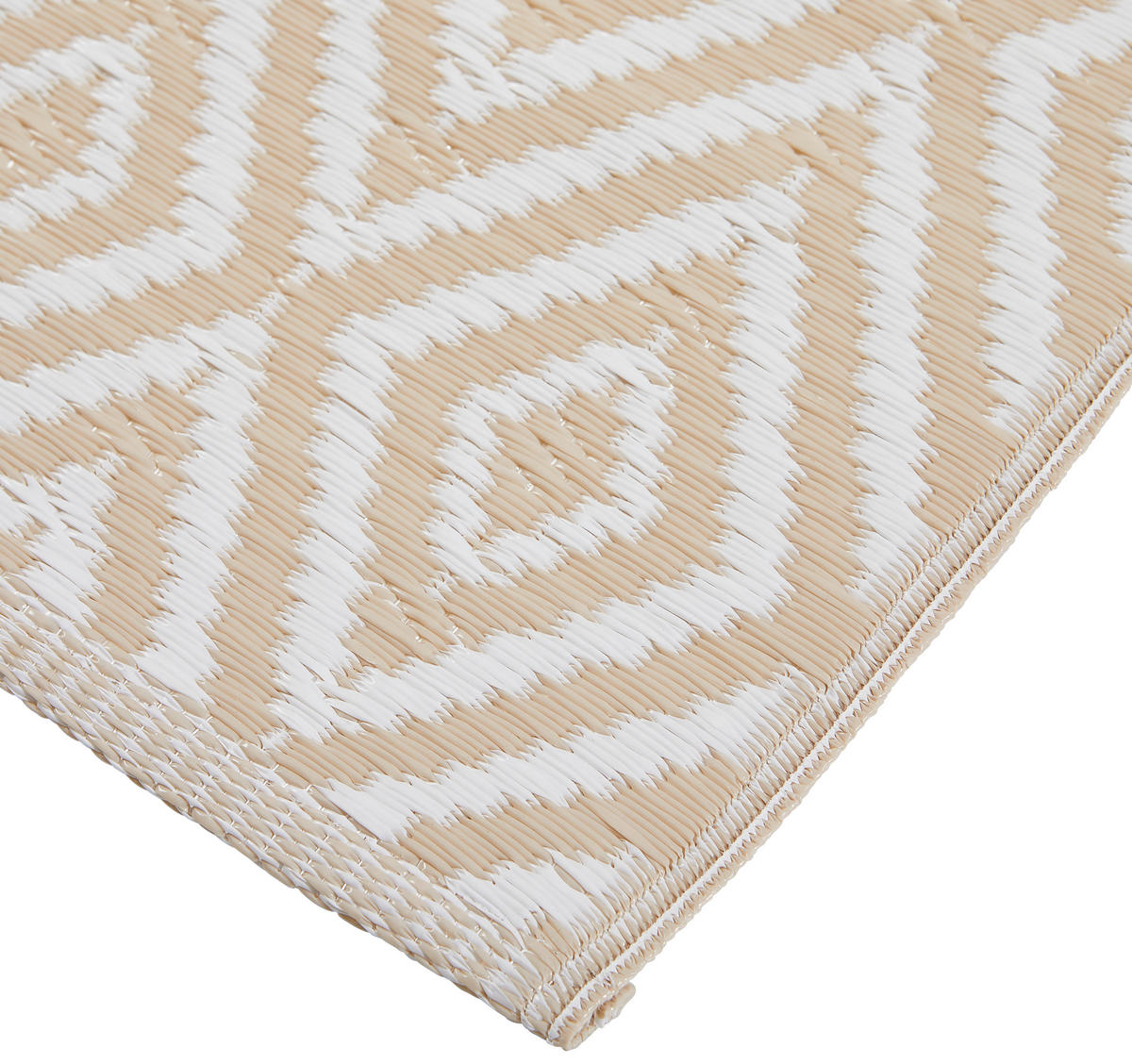 OUTDOORTEPPICH 160/230 cm Ibiza Beige, Weiß  - Beige/Weiß, Trend, Textil (160/230cm) - Boxxx