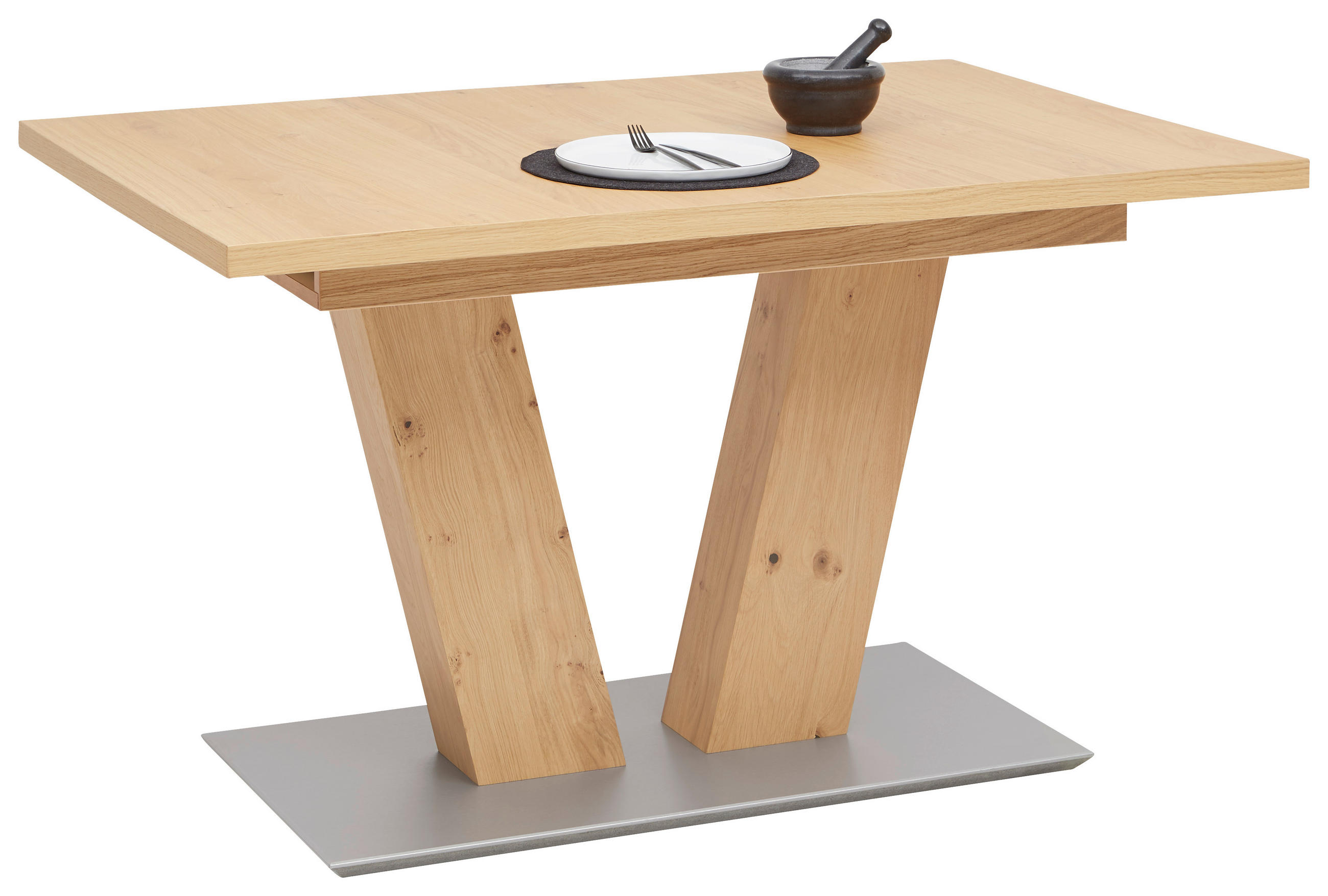 ESSTISCH Eichefarben rechteckig  ausziehbar  - Eichefarben, Design, Holzwerkstoff (130-178/90/75cm) - Dieter Knoll