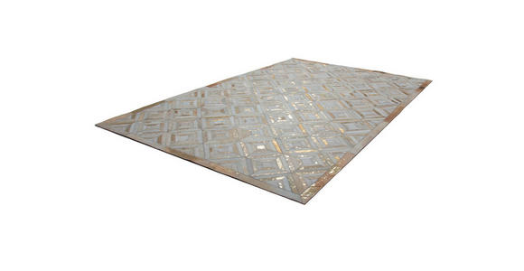 FLACHWEBETEPPICH 120/170 cm Spark 410 Elfenbein / Gold Creme, Goldfarben - Goldfarben/Creme, Design, Leder/Textil (120/170cm) - Novel