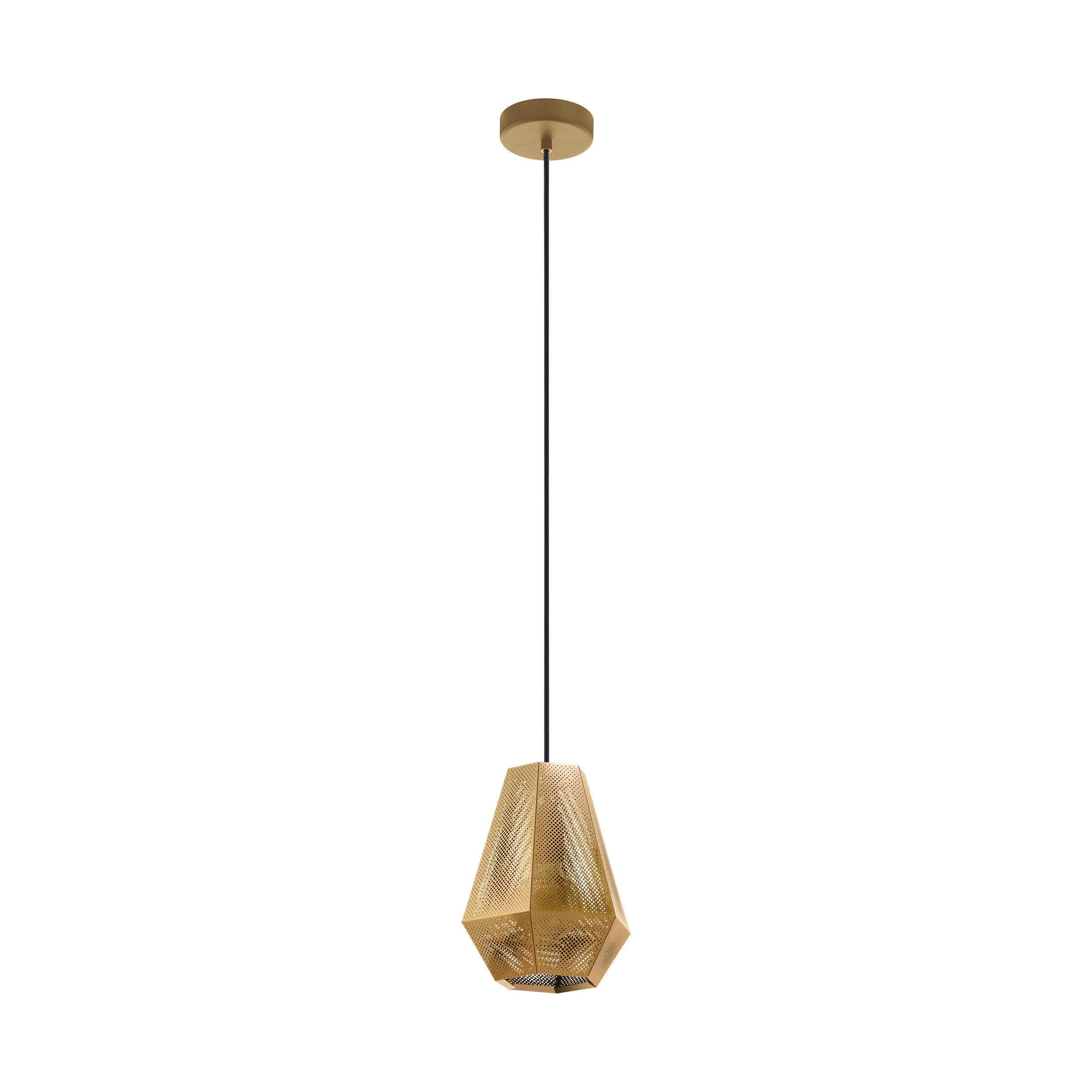 VISEČA SVETILKA  Chiavica 24/27,5/20 cm           E27 - barve medenine, Konvencionalno, kovina (24/27,5/20cm)