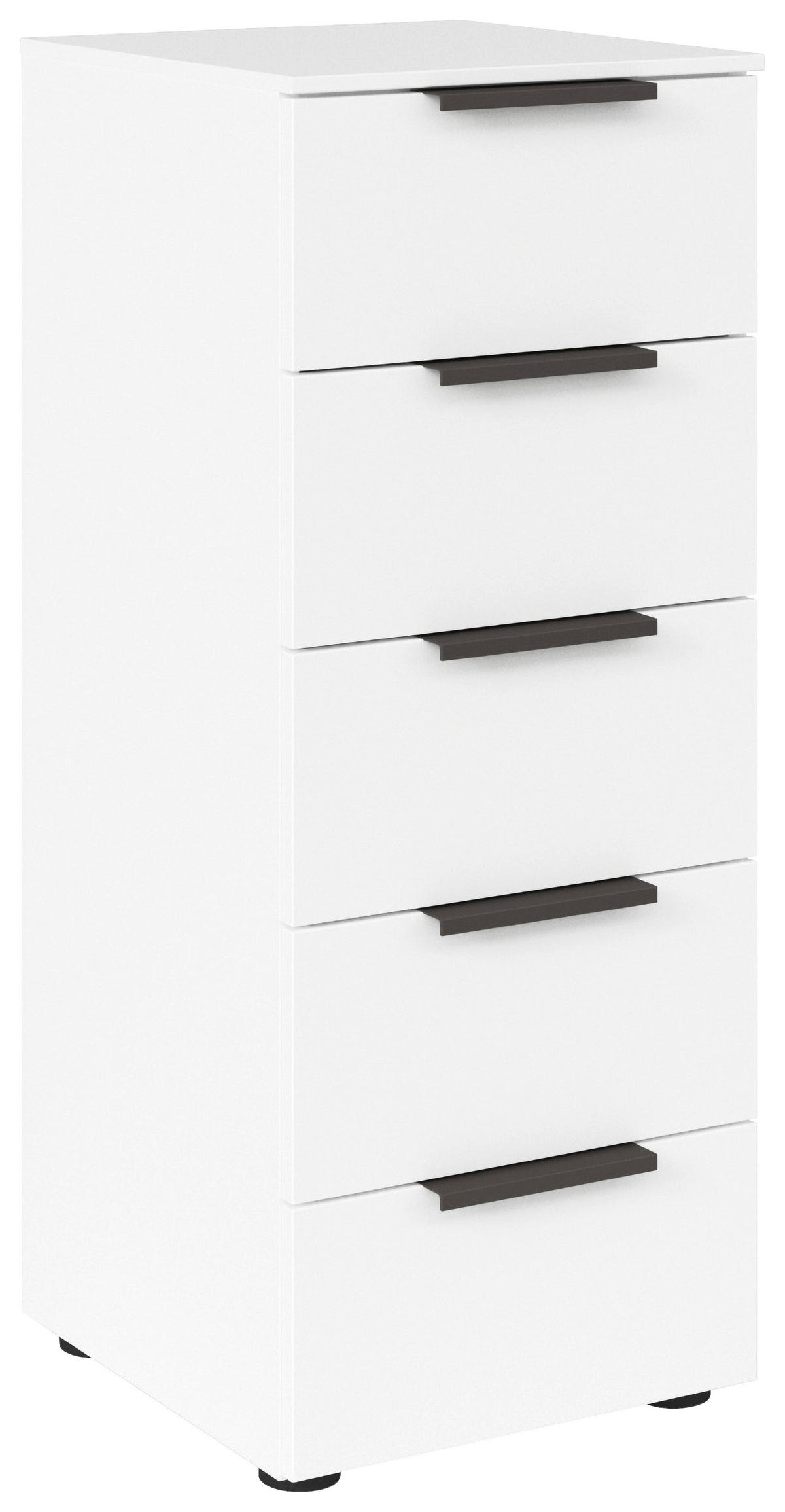 KOMMODE 40/100/42 cm  in Graphitfarben, Weiss  - Weiss/Graphitfarben, Modern, Kunststoff (40/100/42cm) - Rauch Möbel