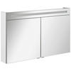 SPIEGELSCHRANK 120/71/16 cm  - Alufarben/Weiß, MODERN, Glas/Holzwerkstoff (120/71/16cm) - MID.YOU