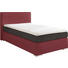 BOXSPRINGBETT in Grau, Rot - Rot/Alufarben, KONVENTIONELL, Kunststoff/Textil (120/200cm) - Esposa BOXSPRINGBETT in Grau, Rot - Rot/Alufarben, KONVENTIONELL, Kunststoff/Textil (120/200cm) - Esposa