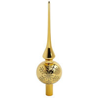 CHRISTBAUMSPITZE  - Goldfarben, LIFESTYLE, Glas (27cm) - X-Mas
