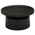 BEISTELLTISCH 70/70/36 cm Schwarz rund  - Schwarz, Design, Metall (70/70/36cm) - Landscape