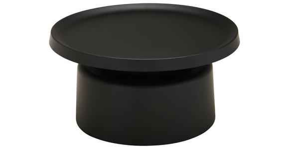 BEISTELLTISCH 70/70/36 cm Schwarz rund  - Schwarz, Design, Metall (70/70/36cm) - Landscape
