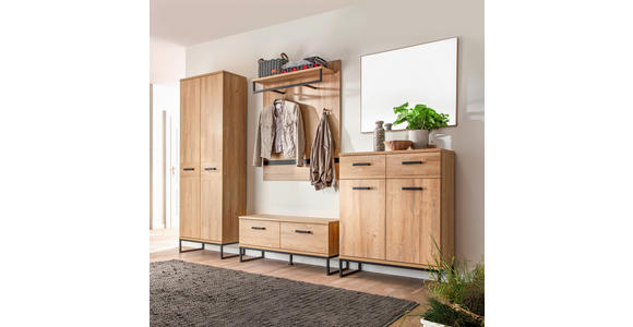 WANDSPIEGEL 80/70/2 cm - Eichefarben, Design, Glas/Holzwerkstoff (80/70/2cm) - Xora