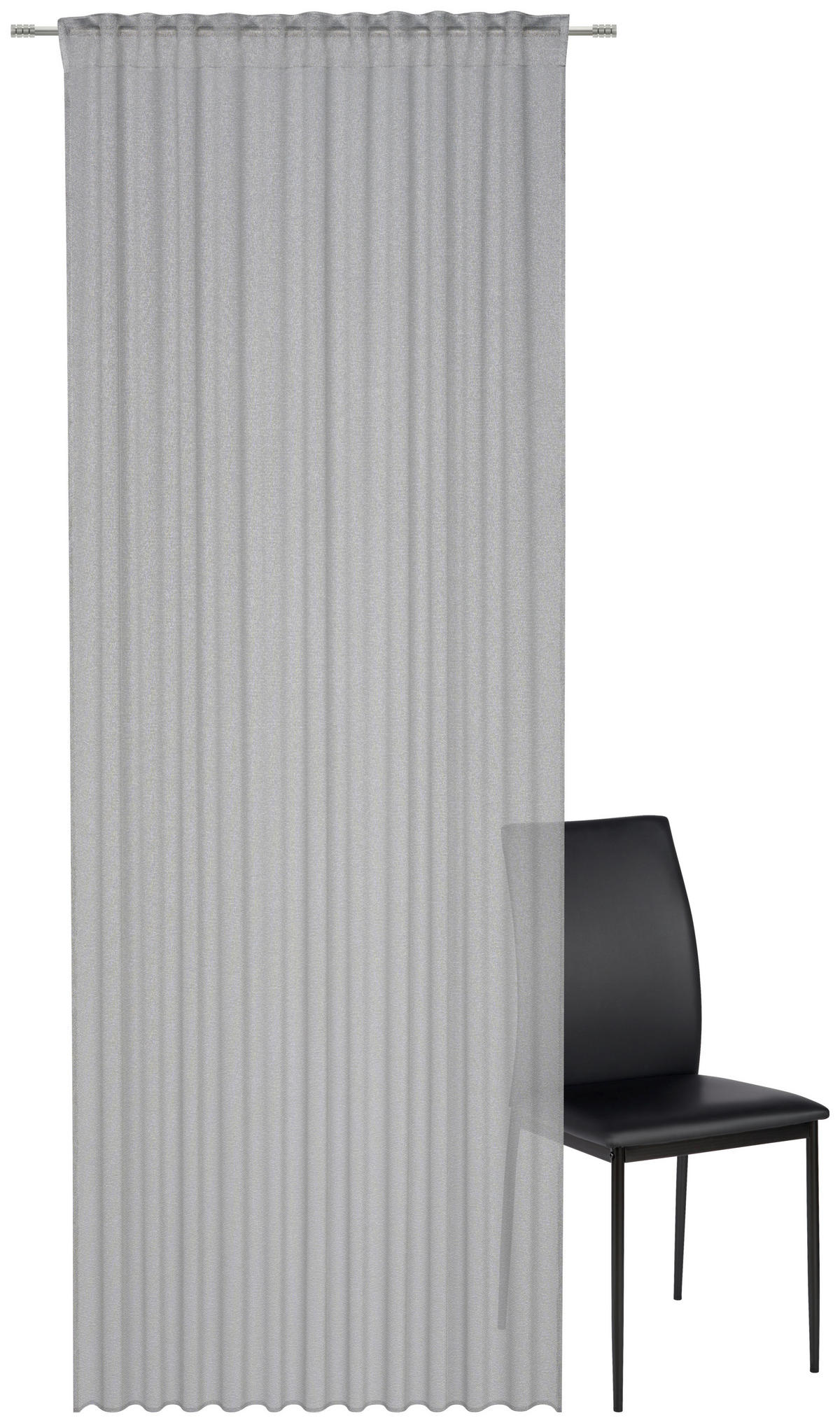 FERTIGSTORE  transparent   140/260 cm  - Grau, Basics, Textil (140/260cm) - Dieter Knoll