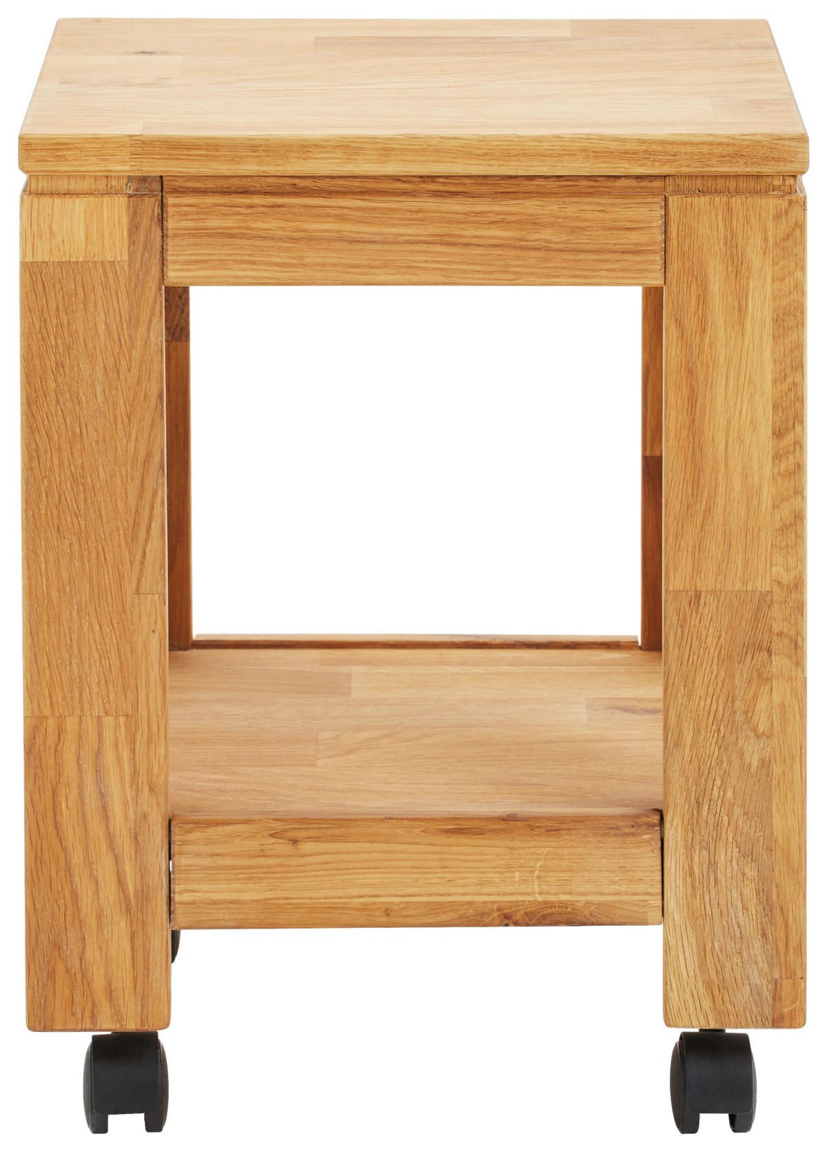 BEISTELLTISCH 35,5/35,5/46 cm Eiche vollmassiv quadratisch  - Natur, Holz/Kunststoff (35,5/35,5/46cm) - Linea Natura